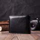 Удобное мужское портмоне из натуральной кожи ST Leather 22482 Черный фото