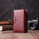 Кожаный женский кошелек в три сложения ST Leather 22489 Бордовый фото