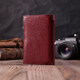 Кожаный женский кошелек в три сложения ST Leather 22489 Бордовый фото