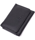 Кожаный лаконичный кошелек для женщин ST Leather 22506 Черный