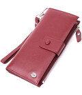 Вертикальный женский кошелек-клатч из натуральной кожи ST Leather 22535 Бордовый
