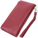 Вертикальный женский кошелек-клатч из натуральной кожи ST Leather 22535 Бордовый фото
