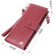 Вертикальный женский кошелек-клатч из натуральной кожи ST Leather 22535 Бордовый фото