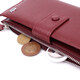 Вертикальный женский кошелек-клатч из натуральной кожи ST Leather 22535 Бордовый фото