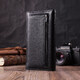Женский вертикальный кошелек на магнитах из натуральной кожи ST Leather 22538 Черный фото
