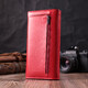 Женский кошелек с геометрическим клапаном из натуральной кожи ST Leather 22545 Красный фото