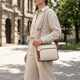 Удобная сумка для женщин на каждый день из натуральной кожи Vintage 22589 Белая фото