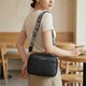 Фактурная сумка для женщин из натуральной кожи Vintage 22659 Черная фото