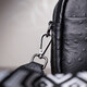 Фактурная сумка для женщин из натуральной кожи Vintage 22659 Черная фото