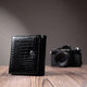 Женский компактный кошелек из натуральной лакированной кожи ST Leather 22688 Черный фото