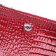 Фактурный клатч на два отделения из лакированной натуральной кожи ST Leather 22692 Красный фото