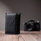 Красивое женское портмоне с монетницей из натуральной кожи ST Leather 22728 Черный фото