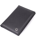 Стильная обложка на паспорт универсального формата из натуральной кожи ST Leather 23078 Черный