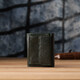 Женский миниатюрный кошелек из натуральной кожи ST Leather 23083 Зеленый фото