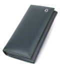 Удобный вертикальный кошелек из натуральной кожи ST Leather 23086 Зеленый