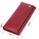 Вместительный женский кошелек из натуральной кожи ST Leather 23089 Бордовый фото