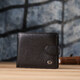 Классический мужской бумажник горизонтального формата из натуральной кожи ST Leather 23094 Черный фото