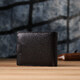 Классический мужской бумажник горизонтального формата из натуральной кожи ST Leather 23094 Черный фото