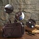 Кожаная дорожная сумка для путешествий командировок и документов Vintage 14055 Коричневая фото