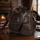 Кожаная сумка для ноутбука работы и документов Vintage 14247 Коричневая фото
