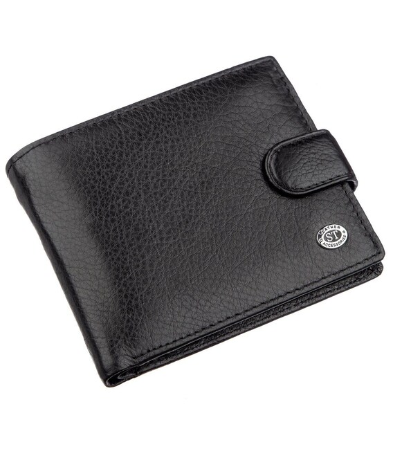 Чоловік універсальний гаманець ST Leather 18836 Чорний