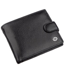 Мужской универсальный кошелек ST Leather 18836 Черный фото