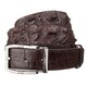 Ремень мужской CROCODILE LEATHER 18178 из натуральной кожи крокодила Коричневый фото