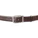 Ремень мужской CROCODILE LEATHER 18178 из натуральной кожи крокодила Коричневый фото