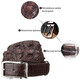 Ремень мужской CROCODILE LEATHER 18178 из натуральной кожи крокодила Коричневый фото