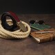 Ремень мужской с зернистой пряжкой автомат Vintage 20273 Коричневый фото