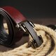 Ремень мужской с пряжкой уголки Vintage 20261 Коричневый фото