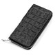 Кошелек-клатч CROCODILE LEATHER 18012 из натуральной кожи крокодила Черный фото
