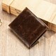 Портмоне кожаное компактное 20240 Vintage Коричневое фото