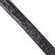 Ремень-автомат CROCODILE LEATHER 18236 из натуральной кожи крокодила (каймана) Черный фото