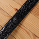 Ремень-автомат CROCODILE LEATHER 18236 из натуральной кожи крокодила (каймана) Черный фото