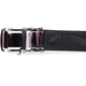 Ремень-автомат CROCODILE LEATHER 18239 из натуральной кожи крокодила Черный фото