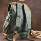 Рюкзак дорожный текстильный Vintage 20056 Зеленый фото