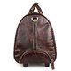 Кожаная дорожная сумка на колесах для путешествий и командировок Vintage 14254 Коричневая фото
