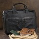 Сумка мужская Vintage 14054 для ноутбука и документов Черная фото