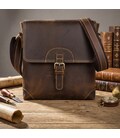Чоловіча сумка для документів та міста Vintage 14675 Коричнева