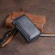 Горизонтальное портмоне из кожи унисекс на магните ST Leather 19331 Черное фото