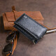 Горизонтальное портмоне из кожи унисекс на магните ST Leather 19331 Черное фото