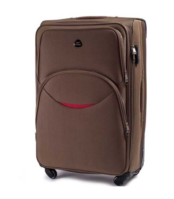 Валіза Wings 1708 велика L коричнева 4 колесна - картинка, зображення, фото валізи