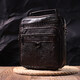 Практичная мужская сумка кожаная 21272 Vintage Коричневая фото