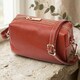 Оригинальная женская сумка с двумя ремнями из натуральной кожи Vintage 22273 Коричневый фото