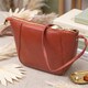 Небольшая женская сумка через плечо из натуральной кожи Vintage 22300 Коричневая фото