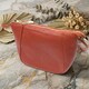Небольшая женская сумка через плечо из натуральной кожи Vintage 22300 Коричневая фото