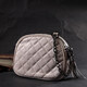 Женская стеганая сумка из мягкой натуральной кожи Vintage 22326 Белая фото