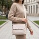 Умопомрачительная женская сумка из натуральной кожи Vintage 22331 Белая фото