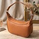 Женская сумка полукруглого формата с одной ручкой из натуральной кожи Vintage 22413 Коричневая фото